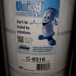 Unicel C-8316 150 Square Foot Media Replacement Pool Filter Cartridge with 215 Pleats, Compatible with Hayward Pool Products  