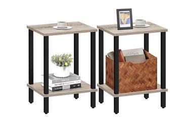 (2) 2-tier side tables