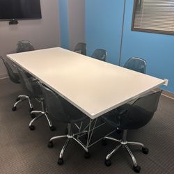 White Table With 8 Chairs All For $375!! 