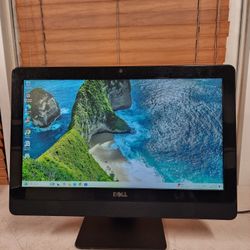 Dell Inspiron All In One 20" Desktop Pc AMD A4 1.5GHz 12GB Ram 250GB SSD Wifi Camera Windows 11