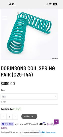 Dobinsons suspension in teil