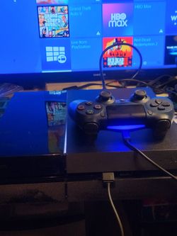 PS4 with controller