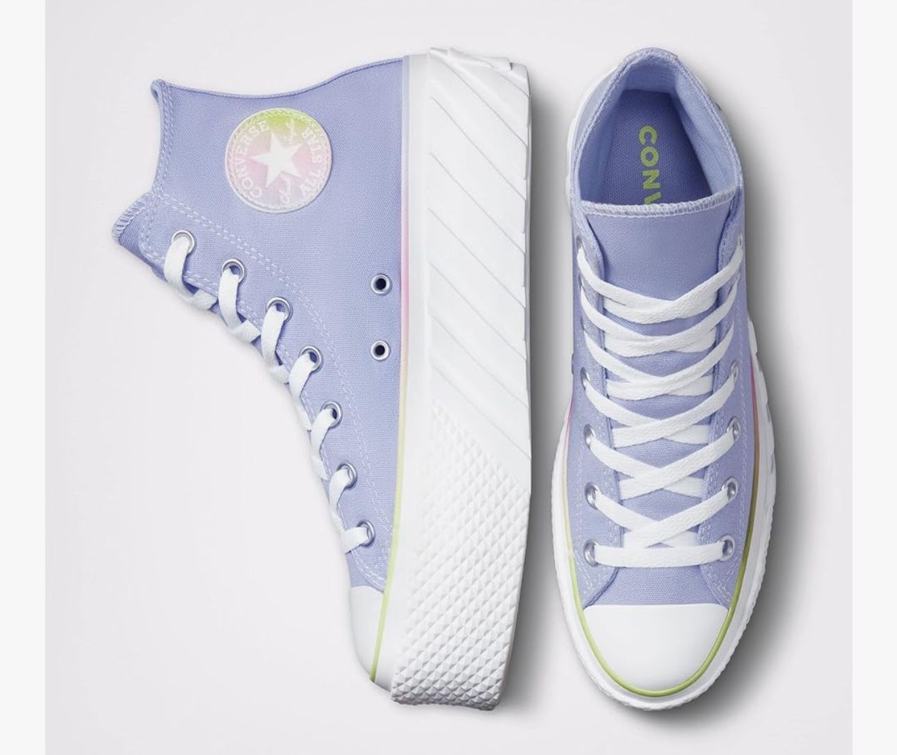 Converse Women's 7.5 Chuck Taylor All Star High Platform Sneaker Serene Sapphire