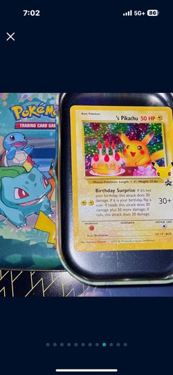 Pikachu Bday Card! 25th! 