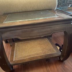 End Tables W Glass 