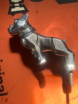 Chrome bulldog for hood