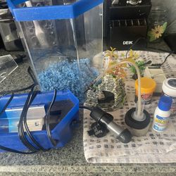Fish Tank With All Accessories For Beta $50