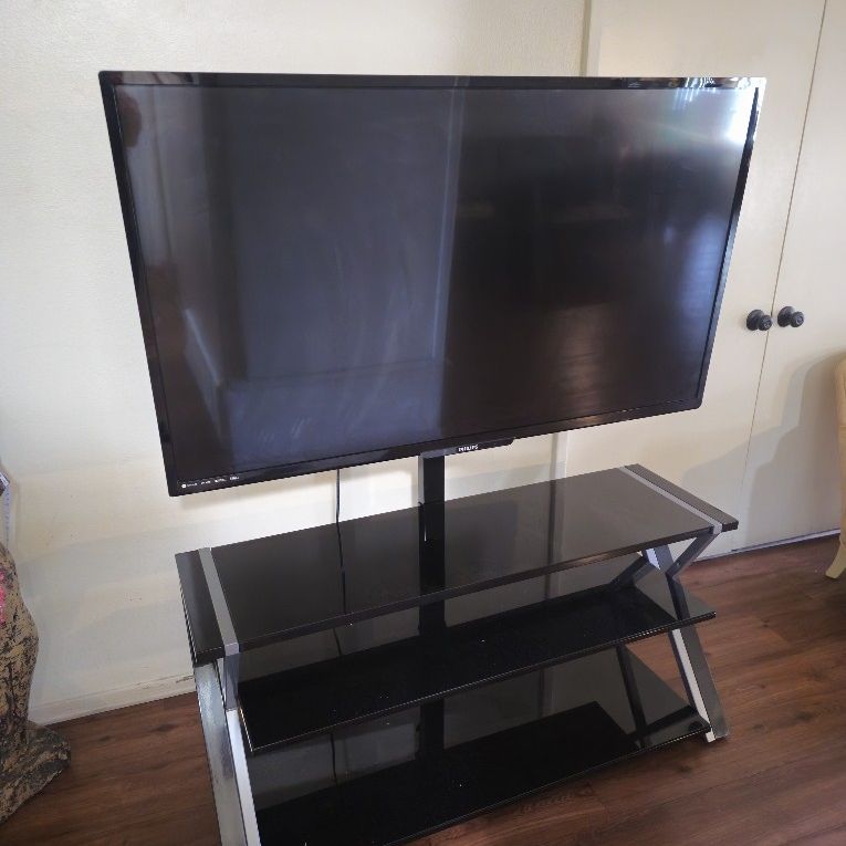 55 Inch Philips 4k TV & Stand