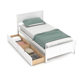 Wooden Twin Size Bed Frame