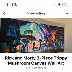 Rick and Morty 3-Piece Canvas Wall Art