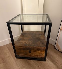 Set of tv stand and 2 night stands