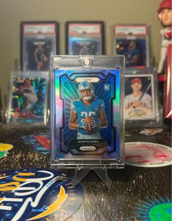 Jahmyr Gibbs silver prizm variation