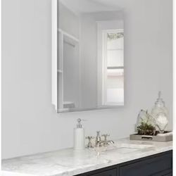 Glacier Bay 19.6x26 Frameless Beveled Medicine Cabinet – New