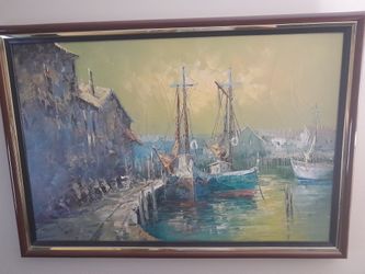 1910 Morgan Oil Painting 