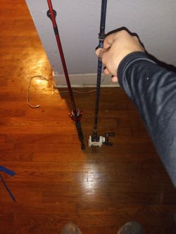 Two Fishing Rod and Reel Combos
