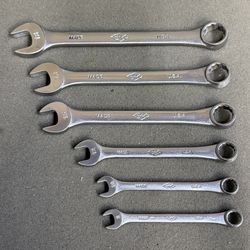(6 pc set) S-K WAYNE METRIC COMBINATION WRENCH SET -USA-