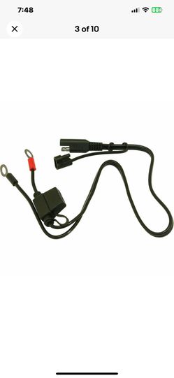 SAE 2Pin Ring Terminal Battery Cord Tender Cable Harness Wire Plug Quick Connect (NEW)