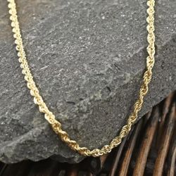 🔥 14K Gold Rope Chain – Worth💎 $1,299 – Only🔥 $550 Today 