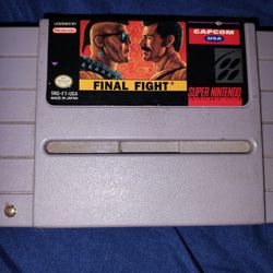 Original Final Fight Super Nintendo Game