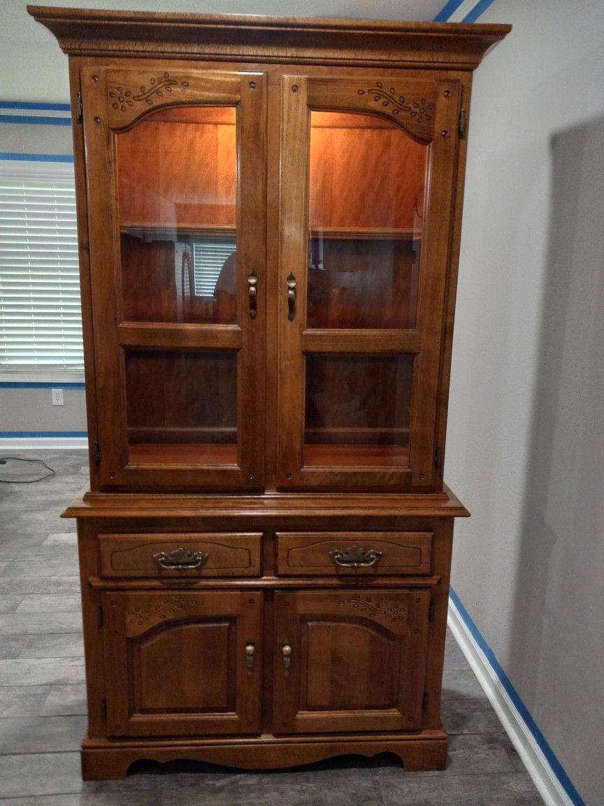 Antique 2pc China Hutch