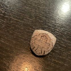 S925 Silver Moissanite Cross Ring