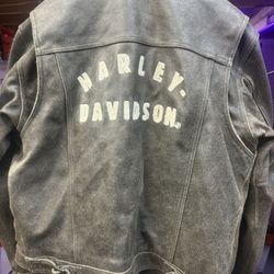 Authentic Harley Davidson Leather Coat L