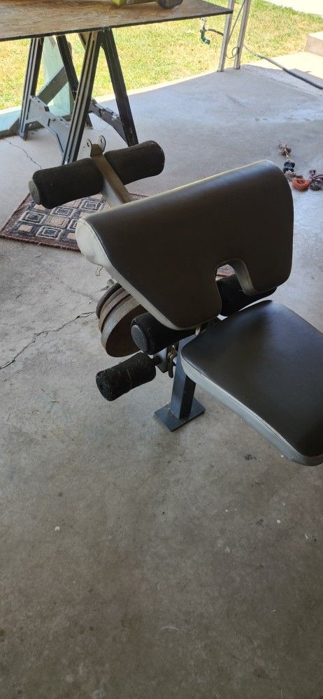 Weight Bench And Weights
