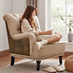 Set Of 2 .   Pu Lounge Living Room Accent Chair Upholstered Modern Couch Furniture Living Room Sofas 