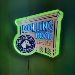 Rolling Rock Neon Beer Sign For Man Cave