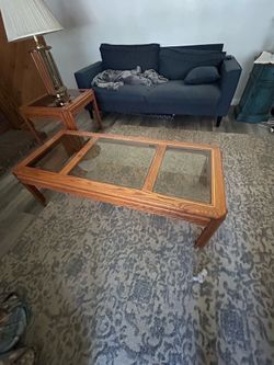 Coffee, sofa and end table