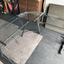 Glass Corner Table