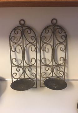 Metal candle holders