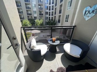 3 Piece Patio Wicker Set