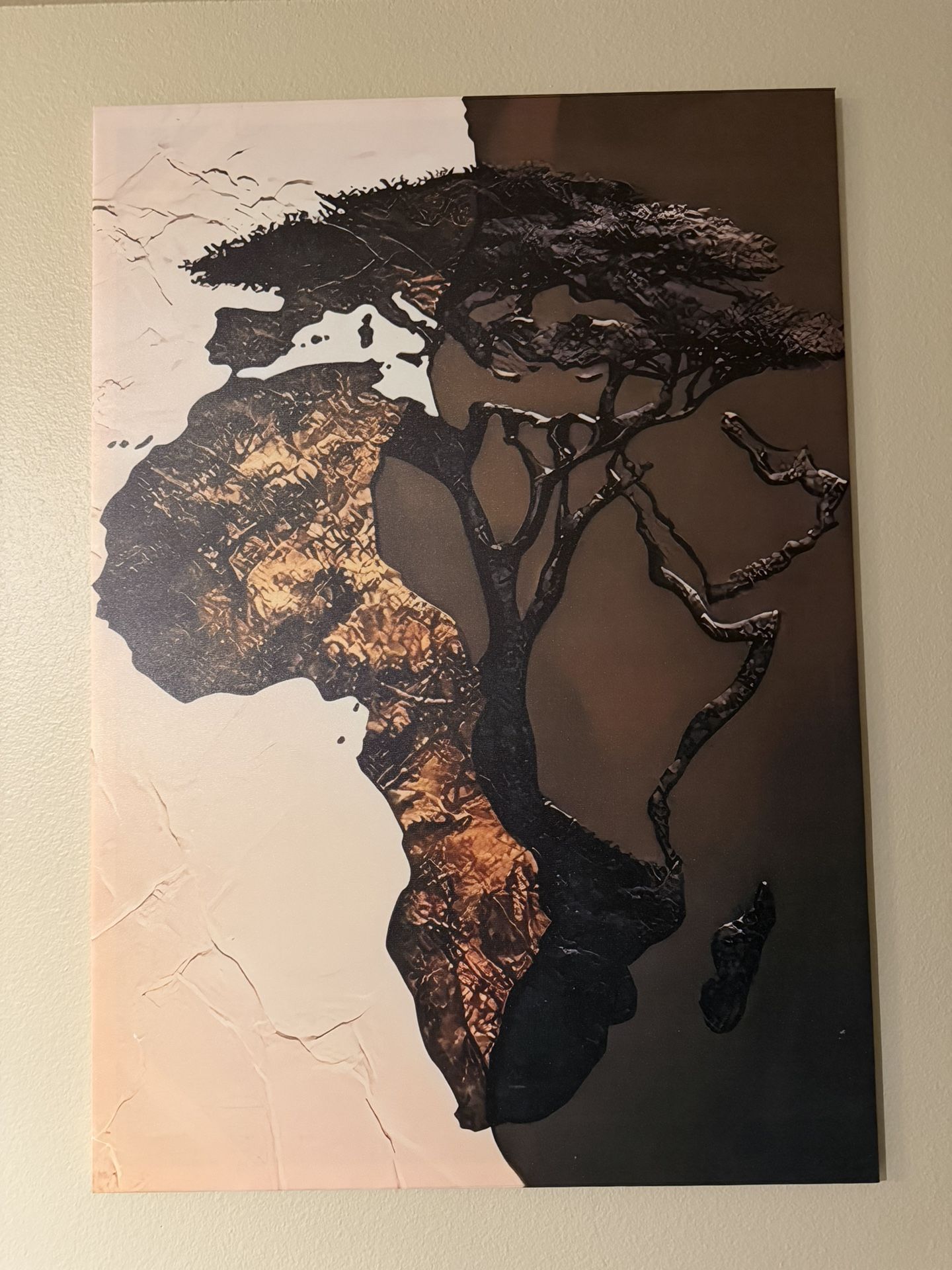 Africas Map Painting 