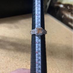 Citrine Sterling Silver Rim Size 8