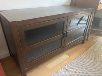 Crate & Barrel Media TV Console Solid Wood