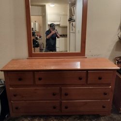 Dresser & Mirror - Top Needs Resurfacing