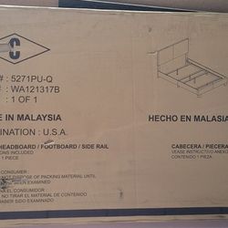 Queen Bed Frame & Headboard 