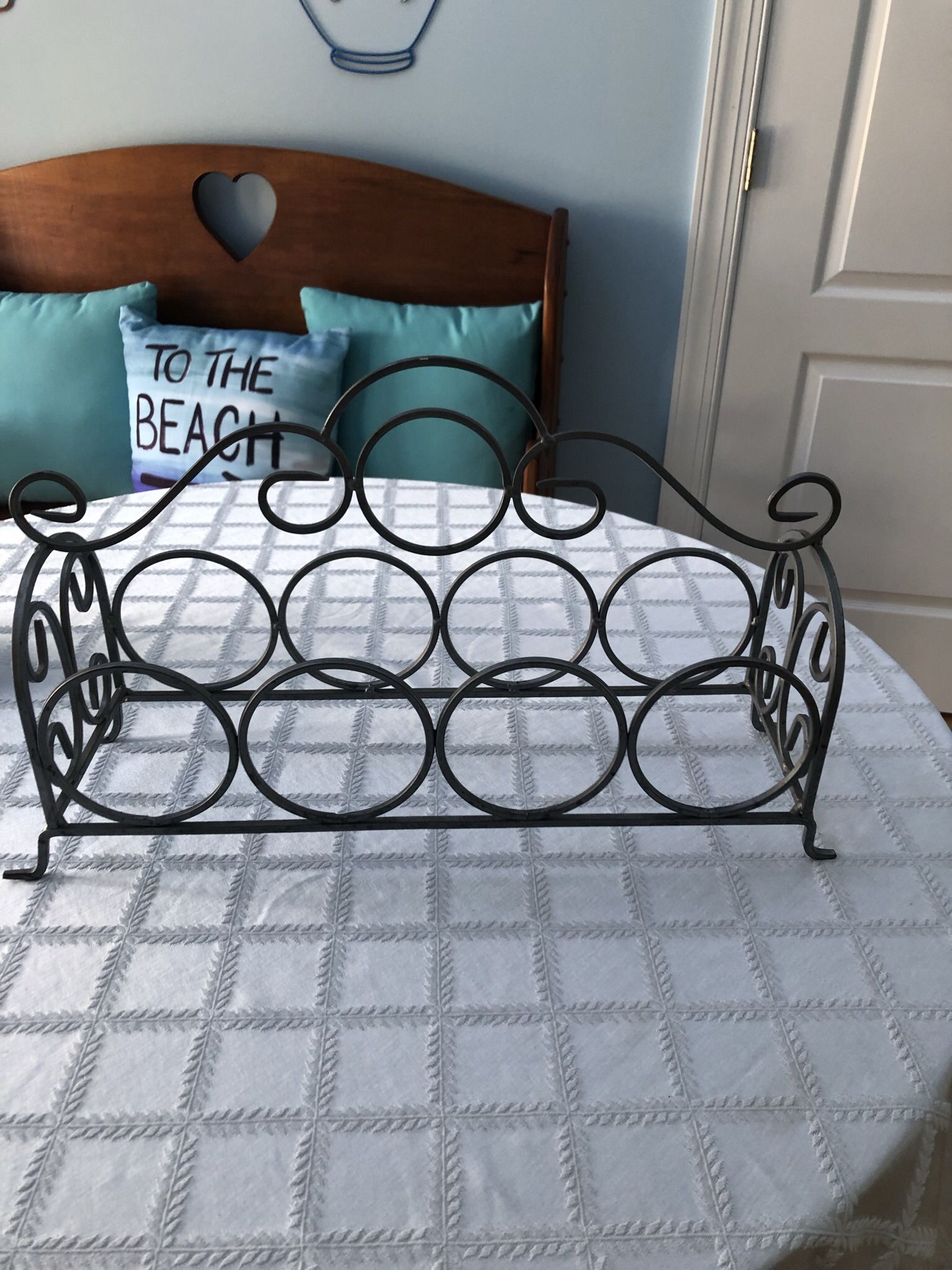 Brushed Nickel Wine Rack