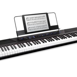 Alesis Recital 88-Key Digital Piano Electronic Keyboard with Full-Sized Keys