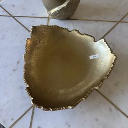 Gold Platter Bowl