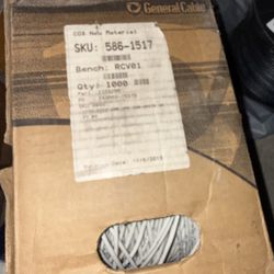 New- General Cable Cat3 1000ft White Cable