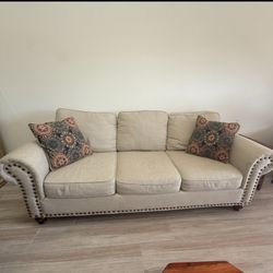 3 Seater Sofa With Nailhead Trim $700