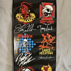2023 - SIGNED - Bones Brigade Experience Deck - Tony Hawk, Powell Peralta - RARE & 3 Rare Shirts