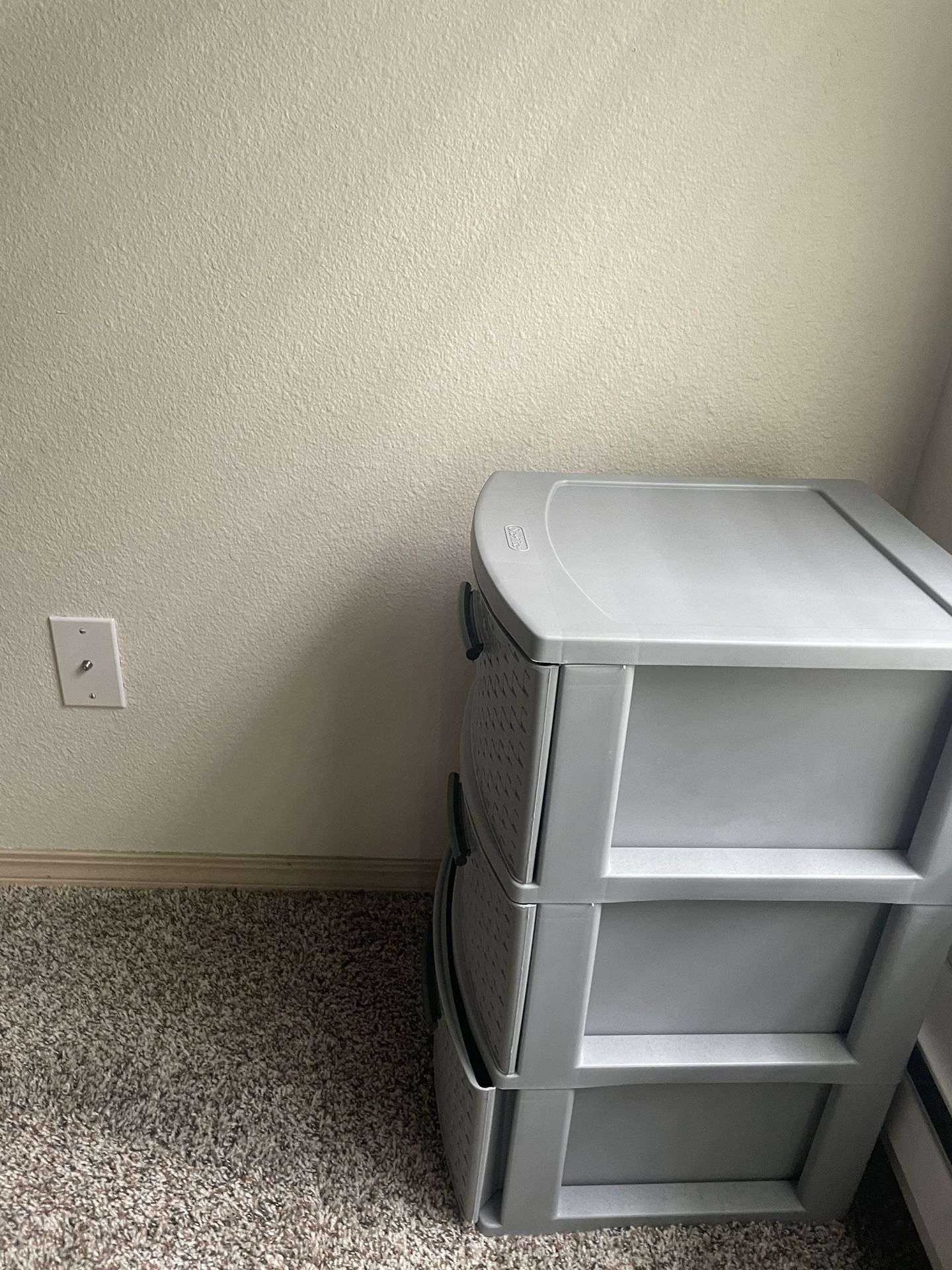 Grey Plastic Drawer