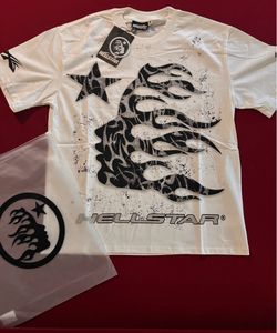Hellstar white and black tee