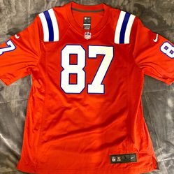 Rob “Gronk” Gronkowski Patriots Red Jersey - Nike L