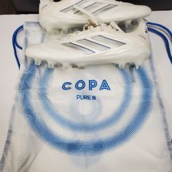 Rare! Adidas Copa Pure 3 Elite FG Cloud White Silver Metallic ID9040 Men's Sz 7.