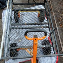 Heavy Duty Gorilla Cart With Collapsible Sides To Make Flatbed