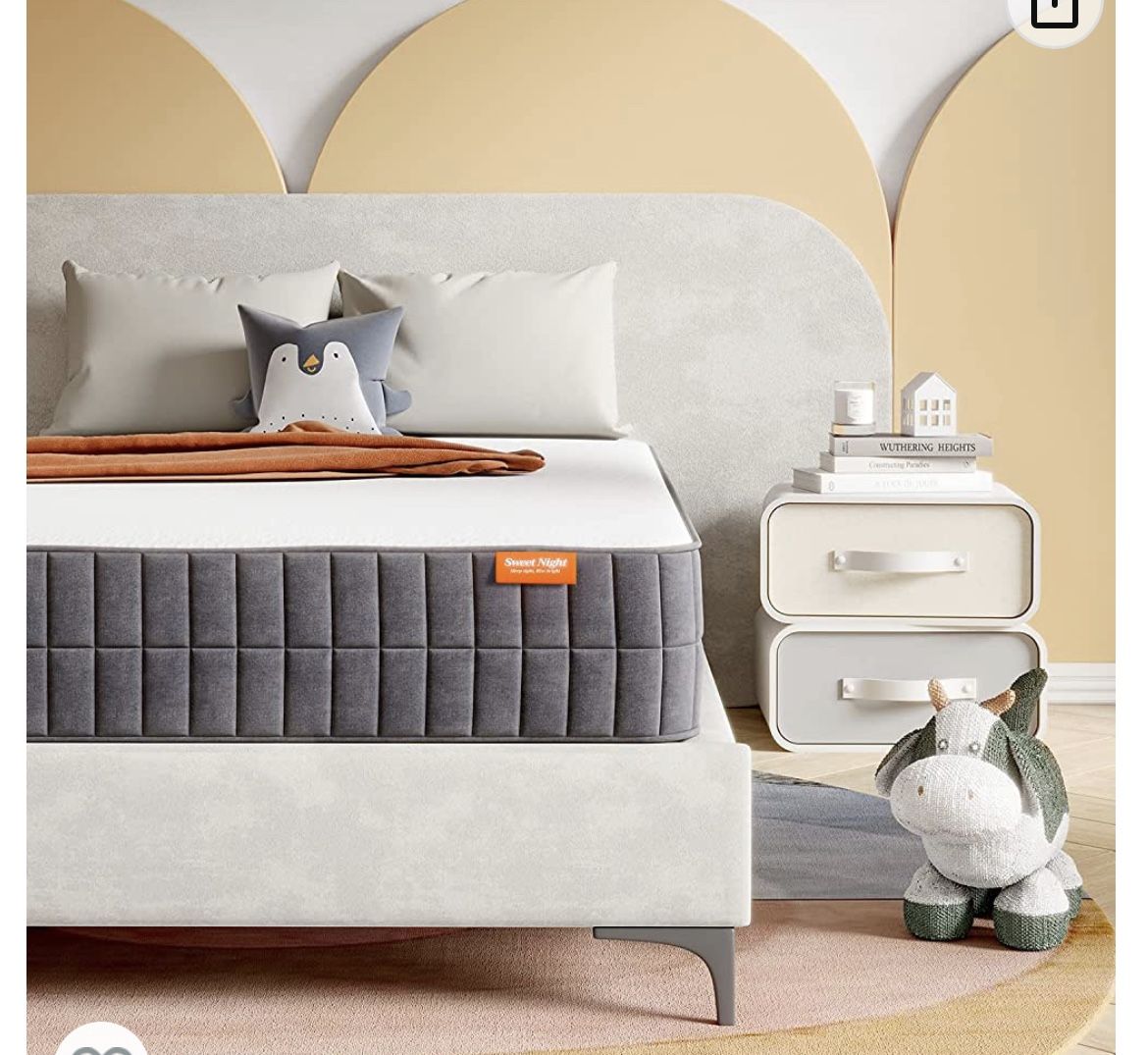 bed frame + mattress